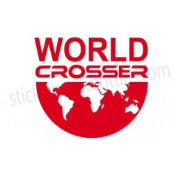 Sticker Worldcrosser Map